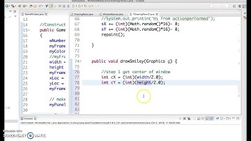 Java I Smiley Face in window