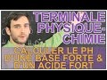 Calculer le pH d'une base forte & d'un acide fort - Physique-Chimie - Terminale - Les Bons Profs