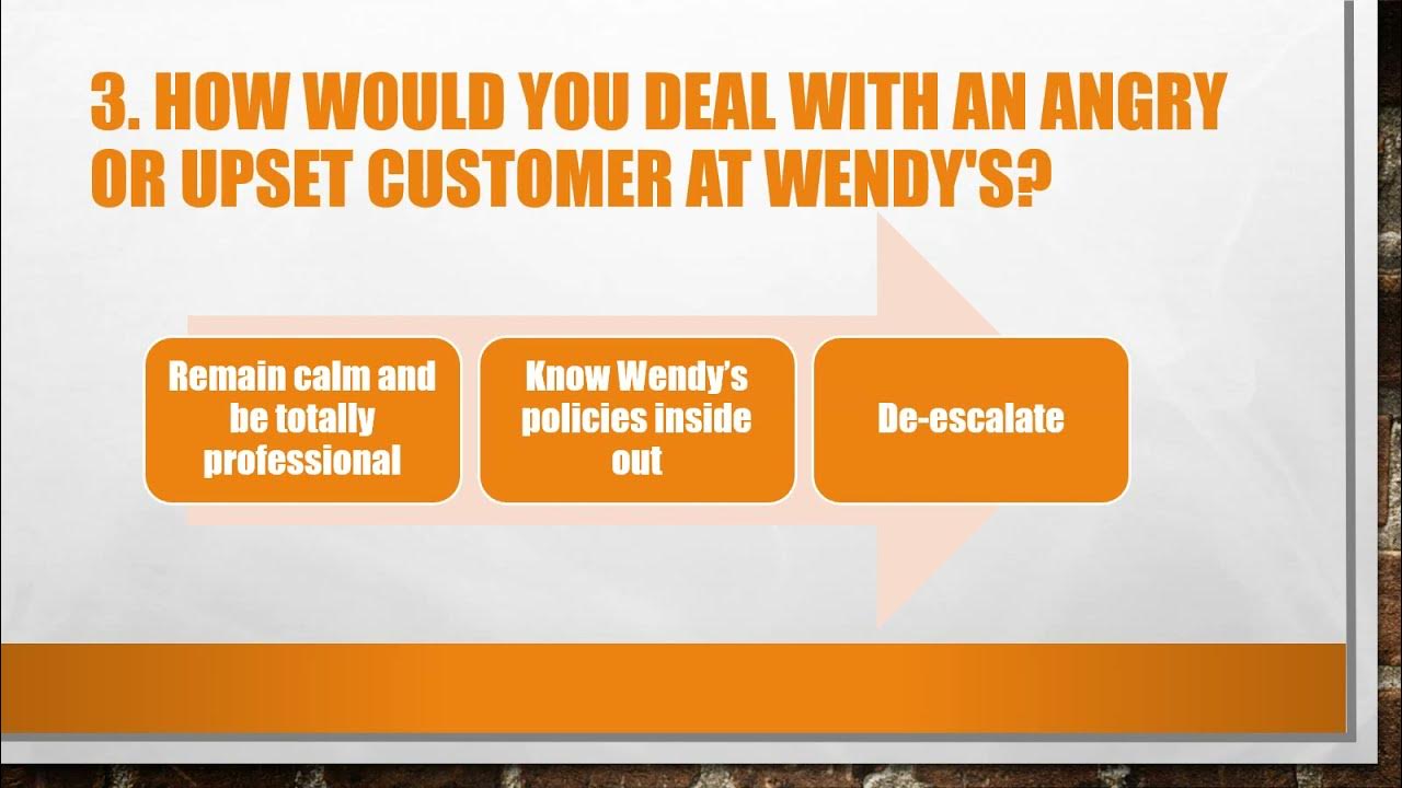 Top 5 Wendy's Interview Questions and Answers YouTube