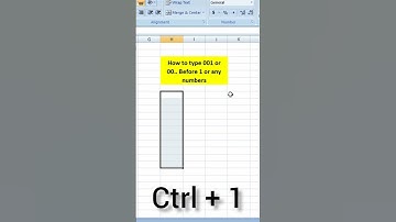 How to type 00.. before any number | 001 type in excel #excelexpertsj  #short  #interviewquestions