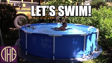 Intex 10x30 Pool - Setting Up Above Ground Pool!