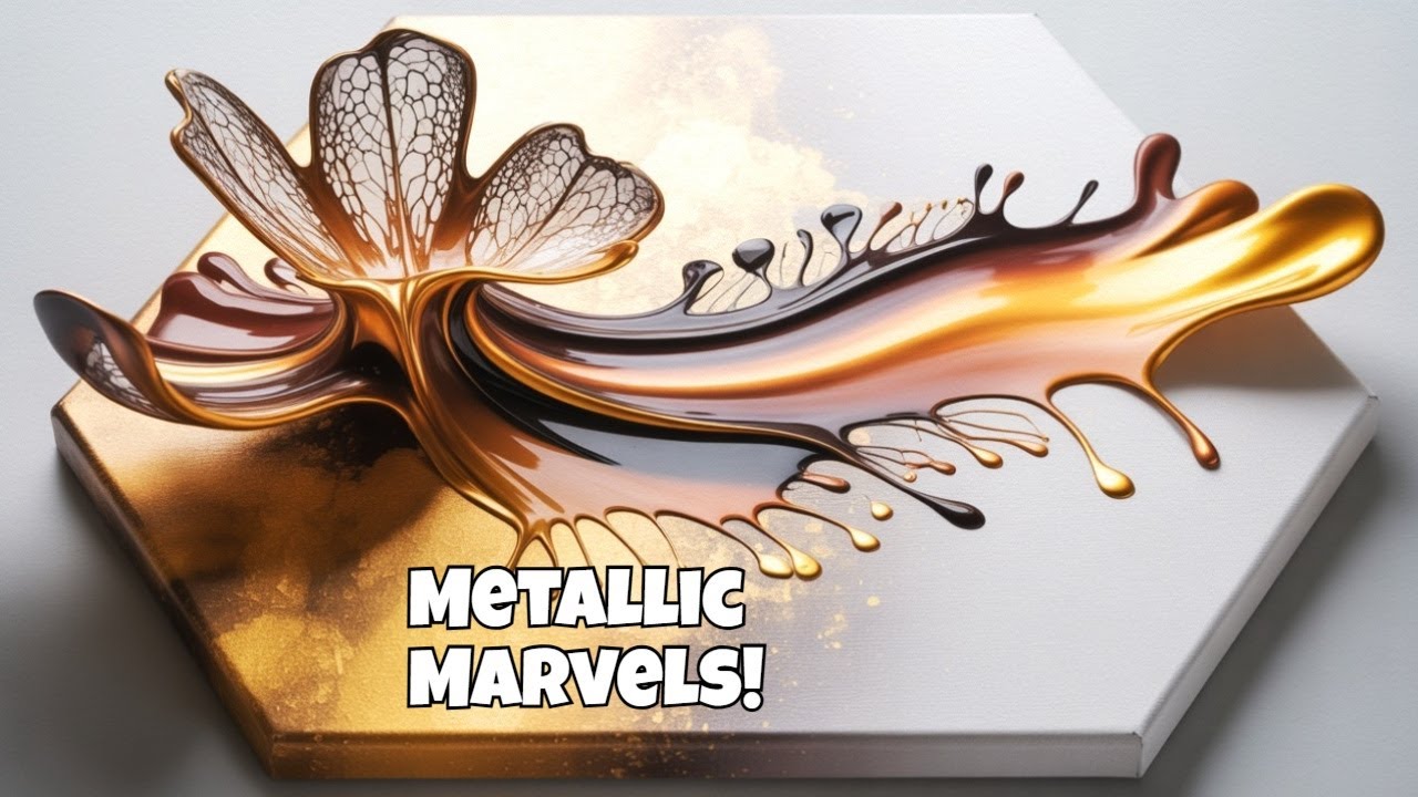 Потрясающие медно-золотые флюидные шедевры | Металлические шедевры