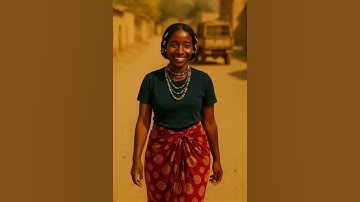Kunama lady walking to the store in Eritrea #Kunama#Eritrea#traditionwear