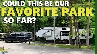 Rock Island State Park Campground, TN  Full hook ups in the trees!!