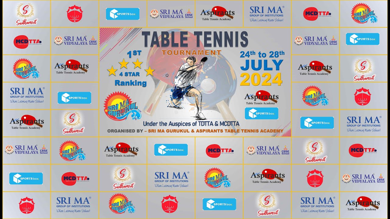 Table 1 1st 4 Star Ranking Table Tennis Tournament 2024 YouTube