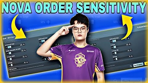 (2.2 UPDATE) NV ORDER ZERO RECOIL SENSITIVITY SETTINGS😱with CODES🔥PUBG Mobile / BGMI