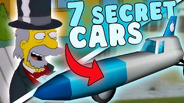 Every SECRET CAR EXPLAINED from The Simpsons Hit and Run