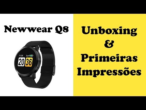 Unboxing e Review do Smartwatch Newwear Q8 - Gearbest (Portugues - Brasil)