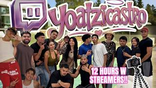I SPENT 12HRS IN A STREAMER HOUSE!! | Yoatzi