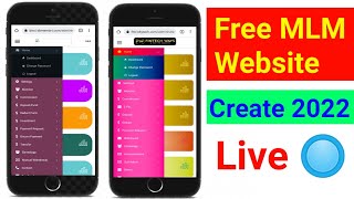 Free MLM website kaise banaye mobile se 2022/how to create Free MLM website 2022/ #mlmwebsite2022