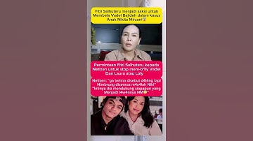 Thumbnail of Fitri Salhuteru Bela Vadel di Kasus 4n4k Nikita Mirzani, Netizen Heboh‼️😱🔥 #shorts #trending #fyp
