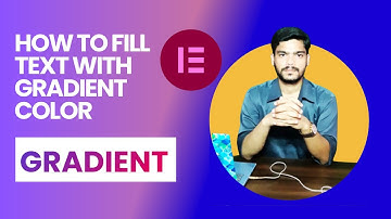 How to fill gradient colors in elementor heading widget?