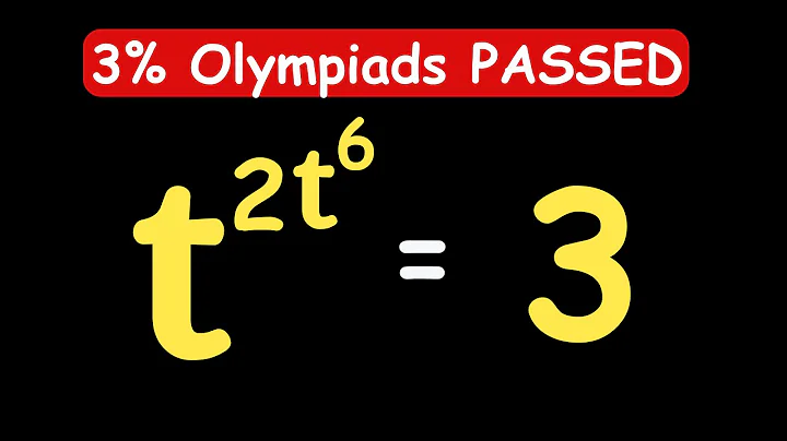 GERMANY OLYMPIADS || How to Solve for t? || t = ? #maths