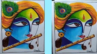 Easy painting||lord krishna||easy way to paint lord krishna||