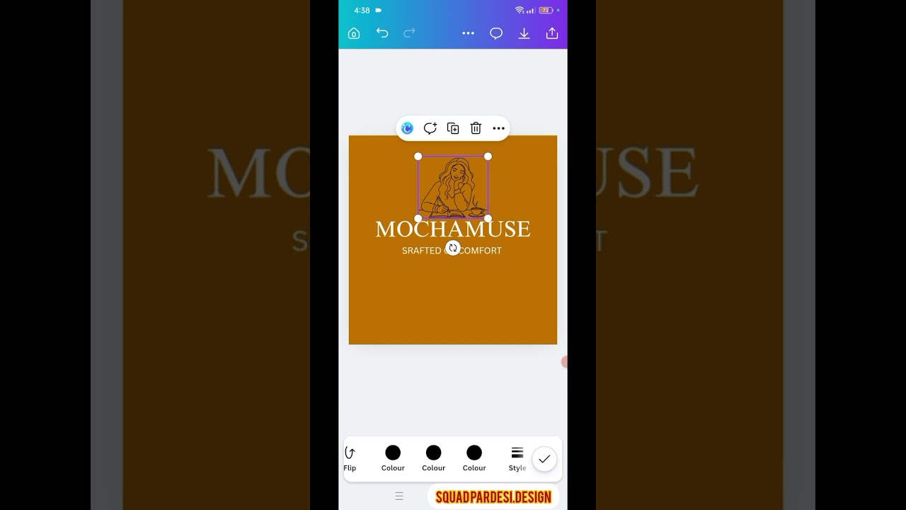 “MOCHAMUSE Coffee Packaging Design in Canva ☕ | Easy Tutorial”