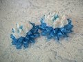 Пушистый цветок из узкой ленты/DIY/Kanzashi