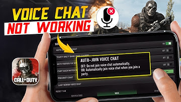 How to Fix Voice Chat Not Working in COD Warzone iPhone | Restore Warzone Mobile Voice Chat