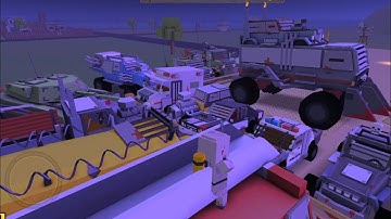 Parking all vehicles at the Farm Blockapolypse