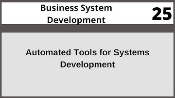 Automated Tools for Systems Development  Lecture in Hindi Urdu CSC581 LECTURE 25