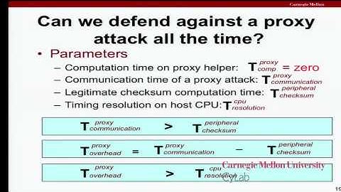 CyLab Seminar Series: Jon McCune - Verifying the Integrity of Peripherals