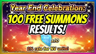 100 Free Summons Result Year End Celebration Summons Ffbe Pulls Final Fantasy Brave Exvius