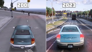 GTA III 2001 VS 2023 Remake Graphics Comparison - Grand Theft Auto 3 Remake Concept [GTA 5 PC Mods]