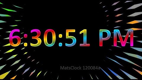 MatsClock 120084a - Free PowerPoint Digital Clock PPT Timer