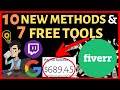 10 Secret New Fiverr Gigs to Make Money For FREE Requiring NO SKILLS + 7 FREE TOOLS