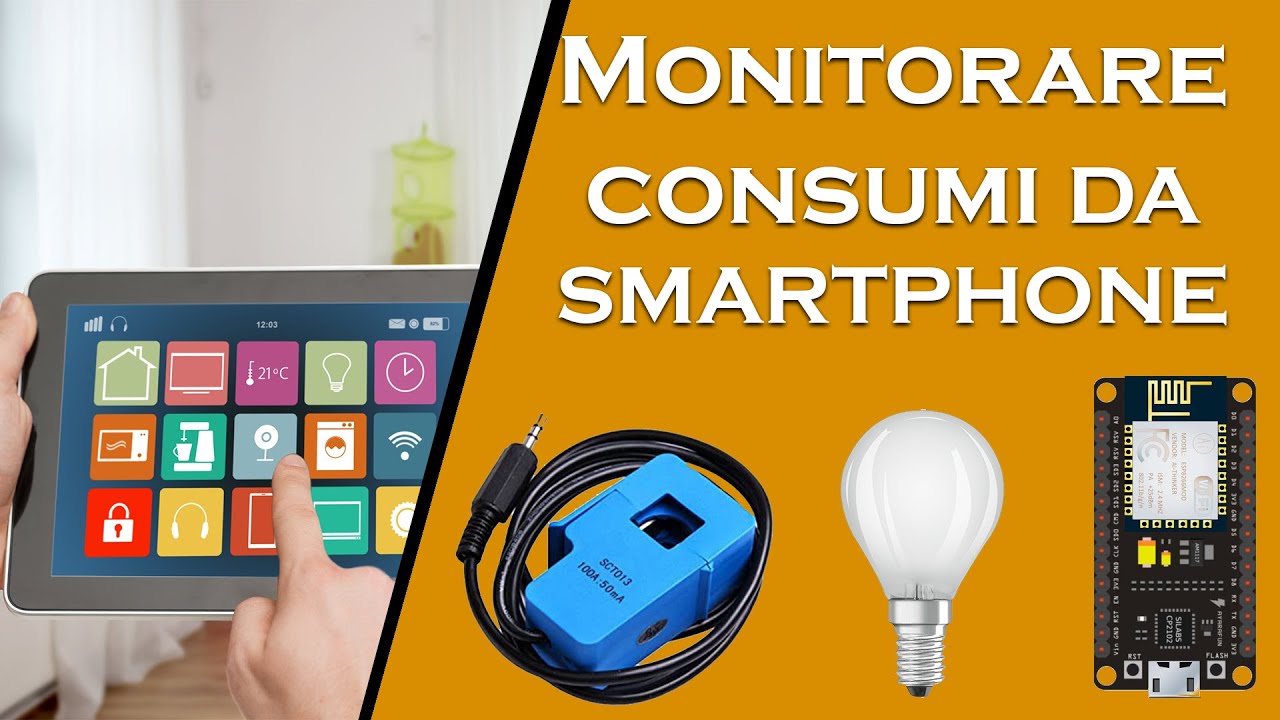 Monitorare i consumi elettrici di casa da smartphone con ESP8266 e SCT013 -  YouTube