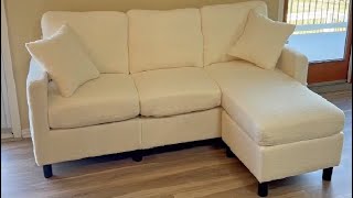 Super Comfy Couch Review, KKL Sectional Sofa, Convertible Couch with Movable Chaise, Storage Ottoman