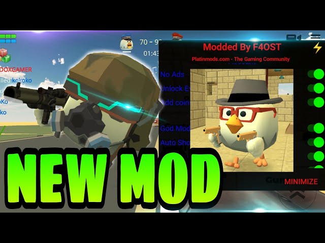 Chicken Gun MOD MENU 2.5.03, NEW MOD God Mode & Everything Unlocked