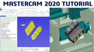 MasterCAM 2020 Tutorial #72 | 5Axis Simulation machine & Cimco edit | CAD CAM TUTORIAL Wealth