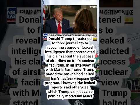 Trump threatens to