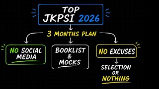 JKPSI 2026: A Realistic Approach to Selection|Master plan and Booklist #jkpsipreparation @ThreEupsc