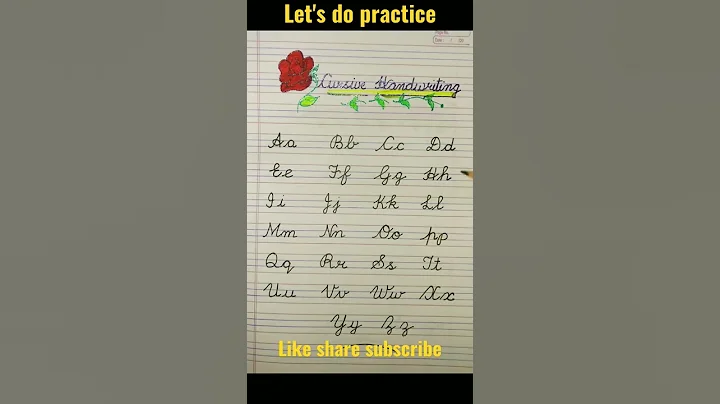 How to write Beautiful English Cursive Writing|Cursive Handwriting practice|Capital and small abc