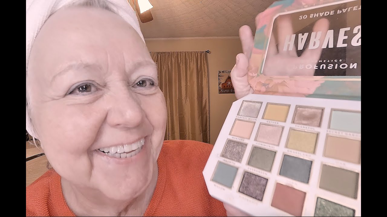 Using red eyeshadow....   