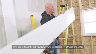 Speed Test of Wall Panel Install - Trusscore PVC Wall Panel vs Drywall
