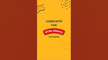 Learn with Fun: The History of HTML | Part-1