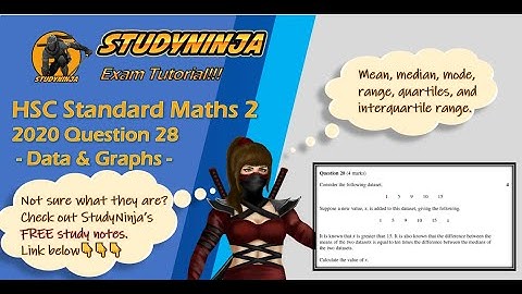 HSC Maths Standard 2020 Question 28 - StudyNinja