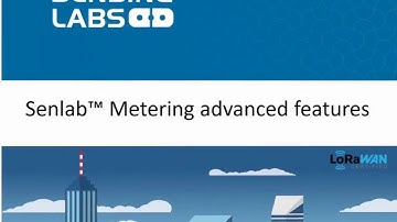 Senlab metering advanced features