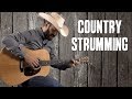 Country strumming patterns and practice over hank williams style progressions  guitar lesson