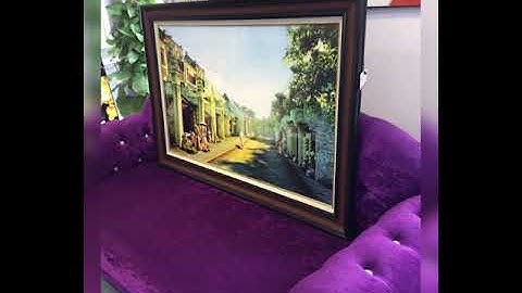 Tranh treo tường phố cổ Hà Nội xưa | Tranh 3D Tùng Dương