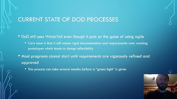 A Presentation on Agile Methods and Cyber Acquisitions in the DoD