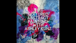 Creating a textured abstract painting using lace, mesh and flexible modeling paste