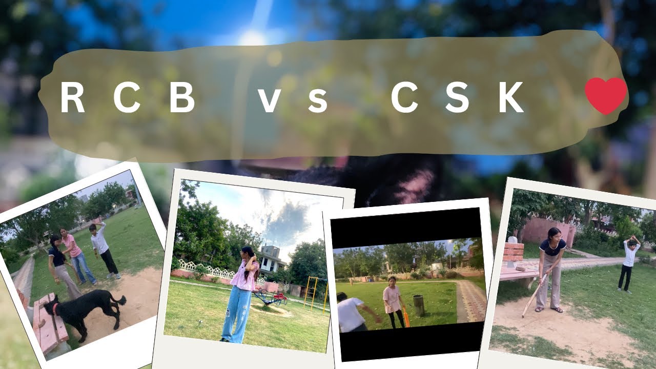 RCB vs CSK 🫶🏻🥳|| gully cricket jaat vs gujjar✊🏻❤️