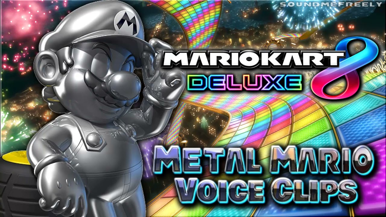 All Metal Mario Voice Clips • Mario Kart 8 Deluxe • Voice Lines • Switch (Charles Martinet)