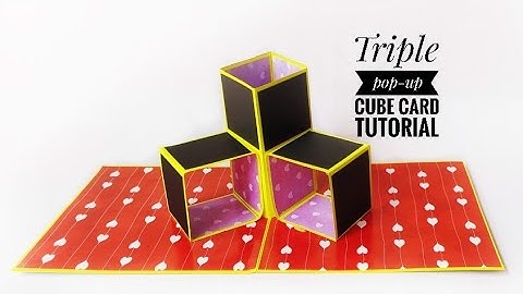 Triple Pop Up Cube Tutorial।Pop Up Frame Card Tutorial।Mistu Crafts Creation