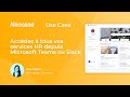 Accdez  vos services rh depuis microsoft teams avec neocase