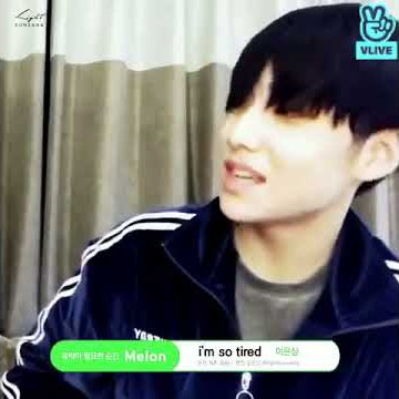 Eunsang singing on vlive