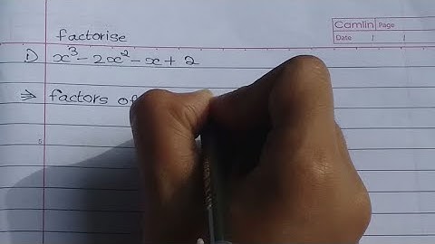 Factorise x³-2x²-x+2